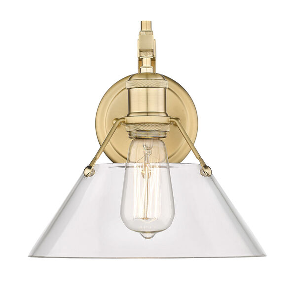 Orwell Brushed Champagne Bronze One-Light Wall Sconce with Clear Glass, image 1